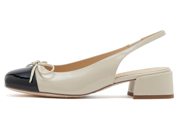 Lookbook (W) Staccato Kasut Tumit Tinggi Kulit 'Bow Comel Tumit Tebal' EGI06AH3