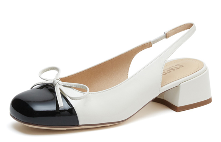 (W) Staccato Leather High Heels 'Cute Bow Chunky Heel' 圖 4