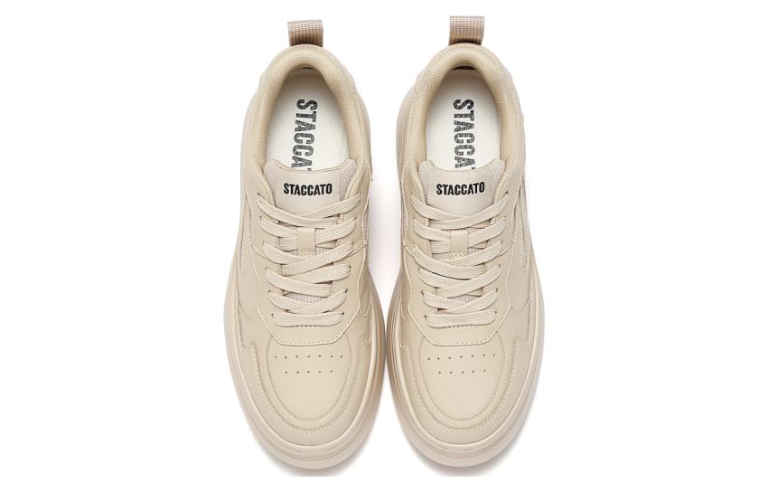 Lookbook (Women) Staccato Leather Low-Top Platform Sneakers 'Versatile Casual' C2307CM3