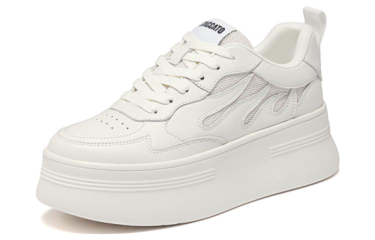 Cheap (Women) Staccato Leather Low-Top Platform Sneakers 'Versatile Casual' C2307CM3