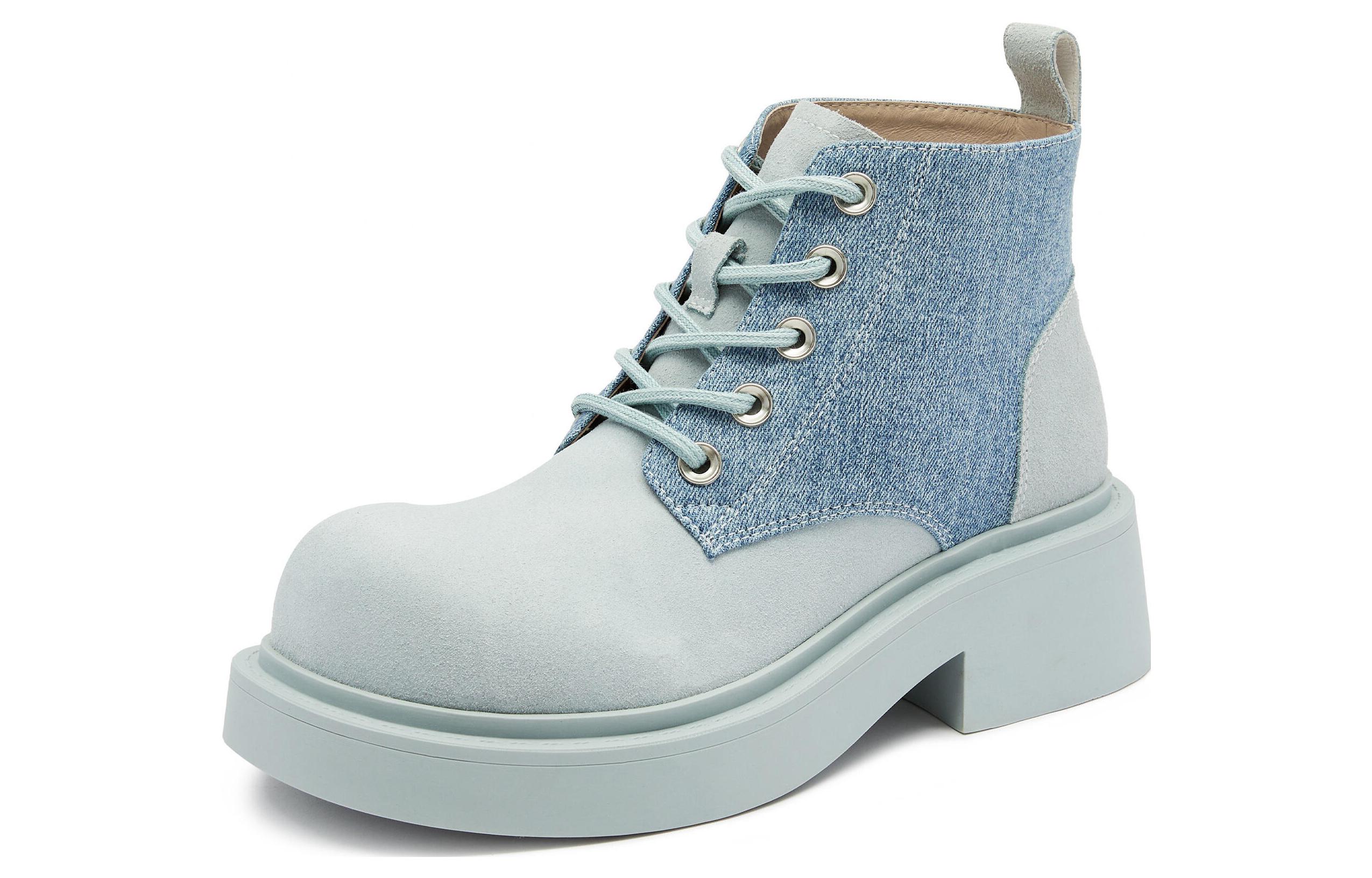 Order (Women) Staccato Leather Marten Boots 'Retro British Thick Sole' S2966DD3