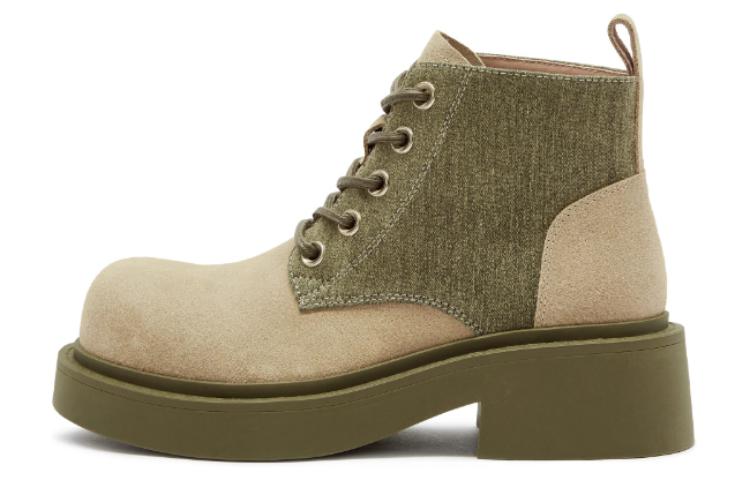 Purchase (Women) Staccato Leather Marten Boots 'Retro British Thick Sole' S2966DD3
