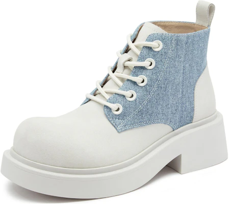 (Women) Staccato Leather Marten Boots 'Retro British Thick Sole' S2966DD3 Cheap (Women) Staccato Leather Marten Boots 'Retro British Thick Sole' S2966DD3