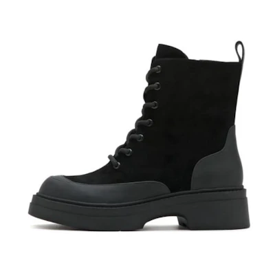 (W) Staccato Leather Martens 'British Style Thick Sole Black'
