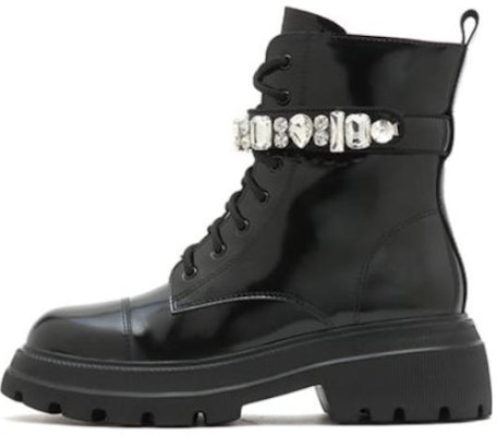 (Women) Staccato Leather Martin Boots 'Fairy Cool Thick Bottom Black' X2729DD2 Buy (Women) Staccato Leather Martin Boots 'Fairy Cool Thick Bottom Black' X2729DD2