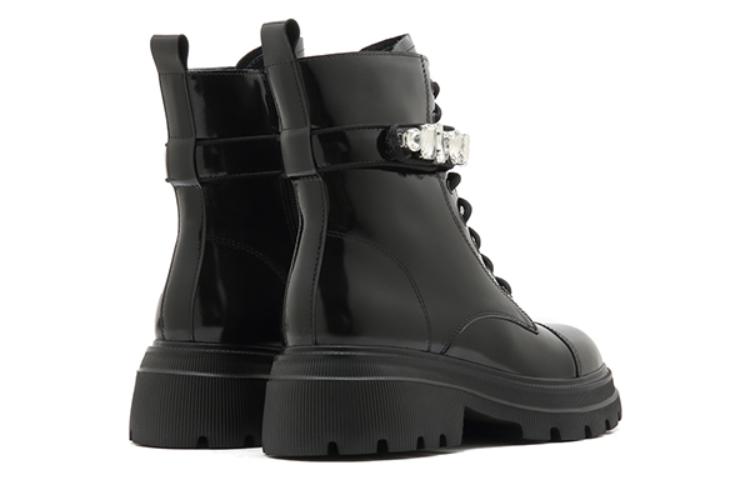 Shop (W) Staccato Sepatu Boot Kulit Martin 'Fairy Cool Sol Tebal Hitam' X2729DD2