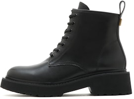 (Women) Staccato Leather Platform Boots 'Martin' EGB02DD2 (Women) Staccato Leather Platform Boots 'Martin' EGB02DD2