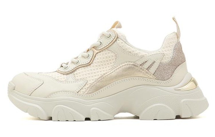 (Women) Staccato Leather Platform Dad Shoe 'Gold' EDW03AM2