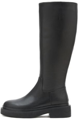 (W) スタッカートレザー ベルベット厚底ブーツ (Stakkāto Rezaa Berubetto Atsude Būtsu) T6902DG2 Buy (W) スタッカートレザー ベルベット厚底ブーツ (Stakkāto Rezaa Berubetto Atsude Būtsu) T6902DG2