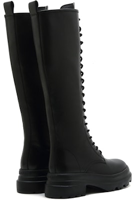 (Women) Staccato Leather Platform High-Top Boots 'Black' EF308DG2 Shop (Women) Staccato Leather Platform High-Top Boots 'Black' EF308DG2