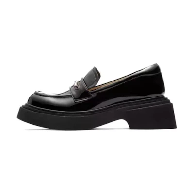 (W) Staccato Leather Platform Loafers 'British Casual'