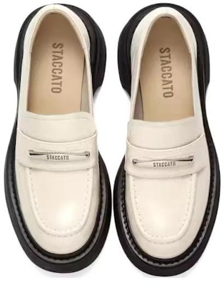 (W) "Staccato Loafers de Cuero con Plataforma 'Estilo Británico Casual'" T0051CA3-1 1
