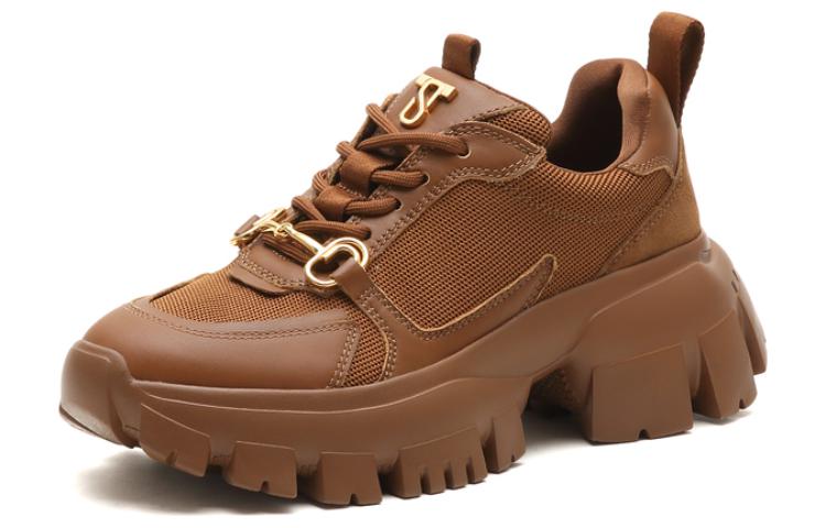 Shop (W) Staccato Kasut Loafers Kulit Bertapak 'Gancu Chunky Kasut Ayah' ECE27CM2