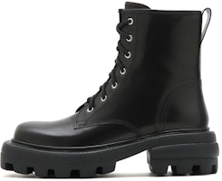 (Women) Staccato Leather Platform Martin Boots 'Black Velvet Lining' D1532DD2 (Women) Staccato Leather Platform Martin Boots 'Black Velvet Lining' D1532DD2