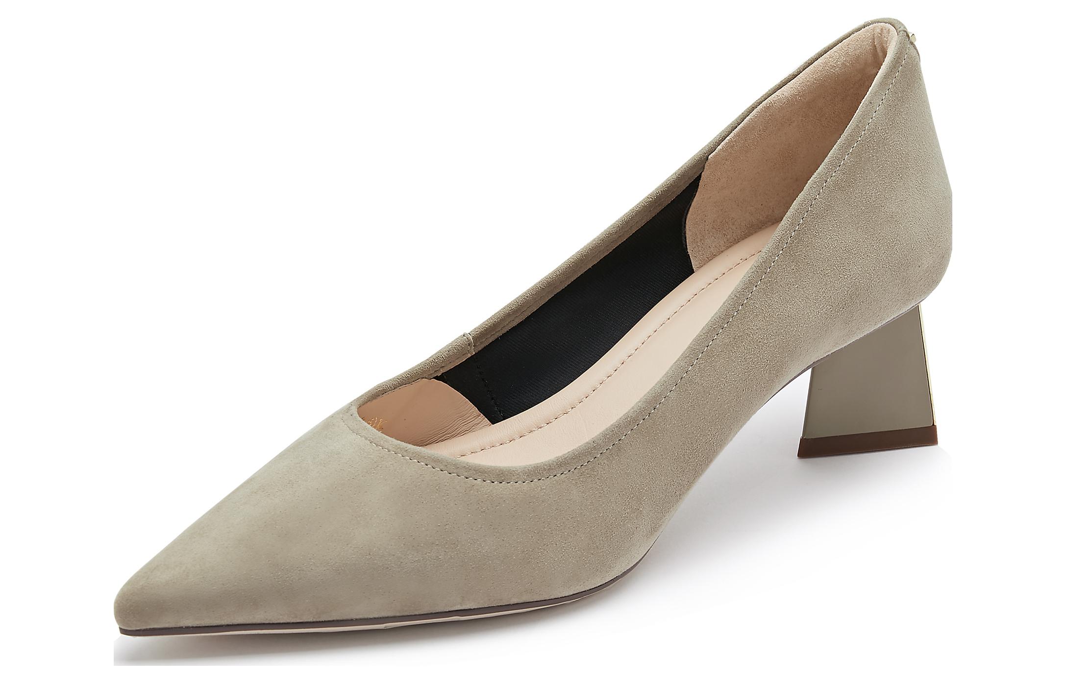 (W) Staccato Leather Pointed Toe Chunky Heel Pumps 'Sheepskin' 圖 2