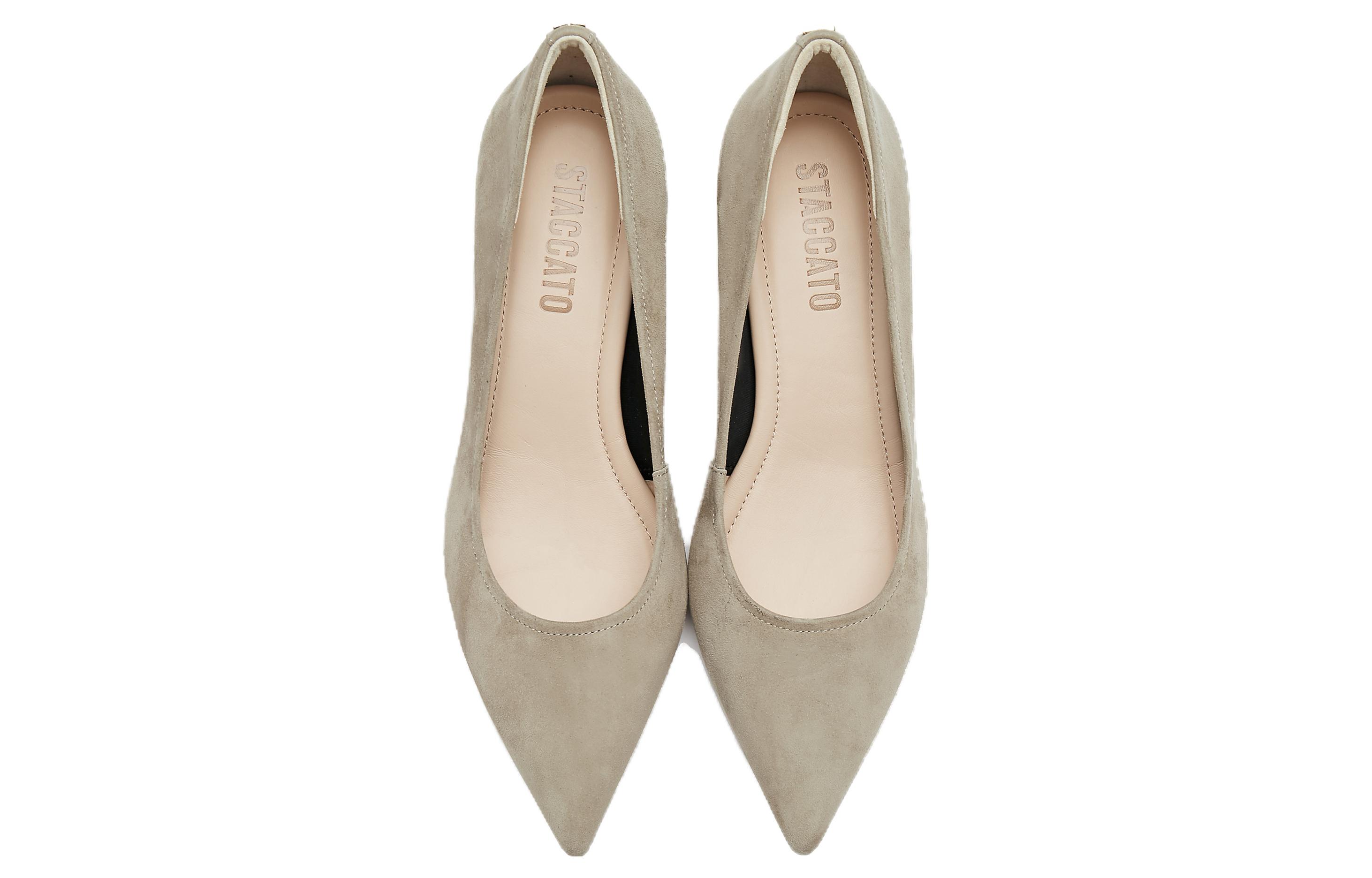 (W) Staccato Leather Pointed Toe Chunky Heel Pumps 'Sheepskin' 圖 3