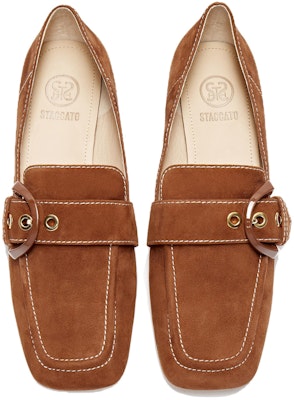 (Women) Staccato Leather Retro Fashion Slip-On 'Simple Chunky Heel' EOB04CA3 1