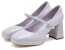 (W) Staccato Kulit Retro Mary Jane 'Tumit Tinggi 8cm' S2566AQ3