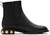 (W) But Staccato Kulit Tumit Tebal Berzip Boot Buku Lali 'Baldu Hitam' EFD03DD2