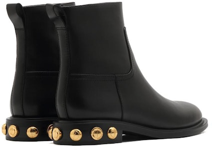 (W) Botas de Tobillo de Cuero con Tacón Grueso y Punta Redonda 'Terciopelo Negro' EFD03DD2 Purchase (W) Botas de Tobillo de Cuero con Tacón Grueso y Punta Redonda 'Terciopelo Negro' EFD03DD2