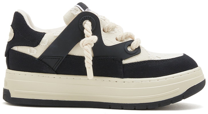 (W) Zapatillas Plataforma Puntera Redonda de Cuero Staccato 'Beige' EHF10AM3 11