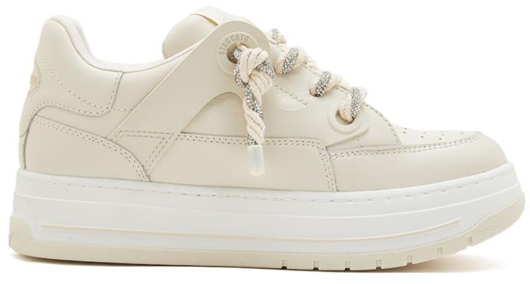 (W) Staccato Kasut Platform Kulit Hujung Bulat 'Beige' EHF10AM3 Shop (W) Staccato Kasut Platform Kulit Hujung Bulat 'Beige' EHF10AM3