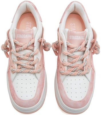 (W) Staccato Kasut Platform Kulit Hujung Bulat 'Beige' EHF10AM3 2