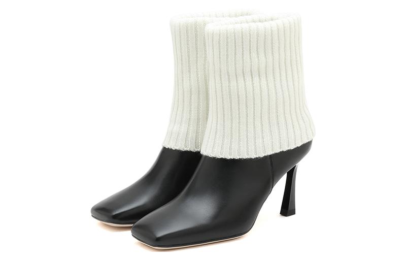 (W) Staccato Leather Short Boots 'Fashion CMFT Knit' 圖 5