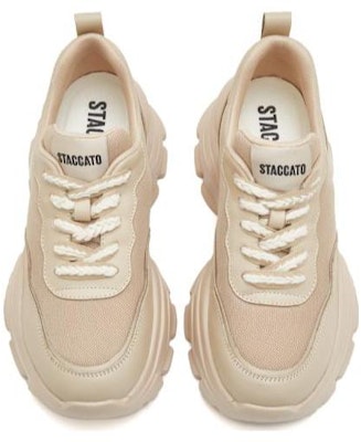 (Women) Staccato Leather Spliced 'Sweet Platform Dad Shoes' S2518AM3 Sizing (Women) Staccato Leather Spliced 'Sweet Platform Dad Shoes' S2518AM3