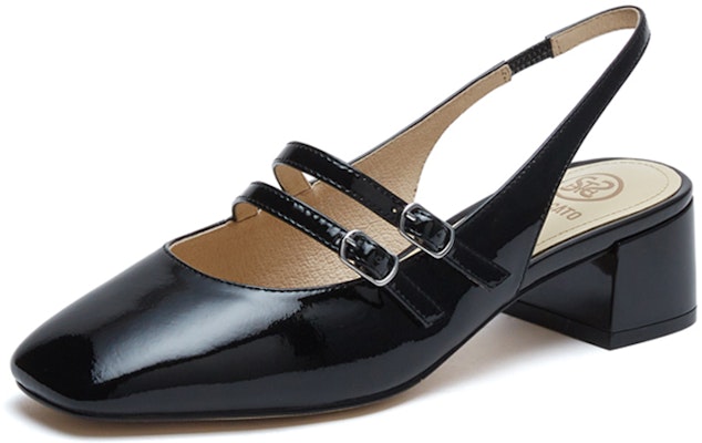 (Women) Staccato Leather Square-Toe Chunky Mary Jane Heels '5cm Black' S8757AH3 Shop (Women) Staccato Leather Square-Toe Chunky Mary Jane Heels '5cm Black' S8757AH3