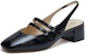 (W) Staccato Kulit Jari Empat Chunky Mary Jane Tumit '5cm Hitam' S8757AH3