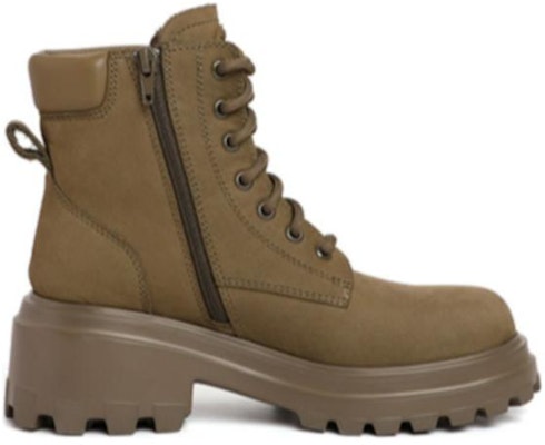 (Women) Staccato Leather Street Fashion Utility Thick Sole Short Boots 'Green Khaki' M8902DD2 Order (Women) Staccato Leather Street Fashion Utility Thick Sole Short Boots 'Green Khaki' M8902DD2