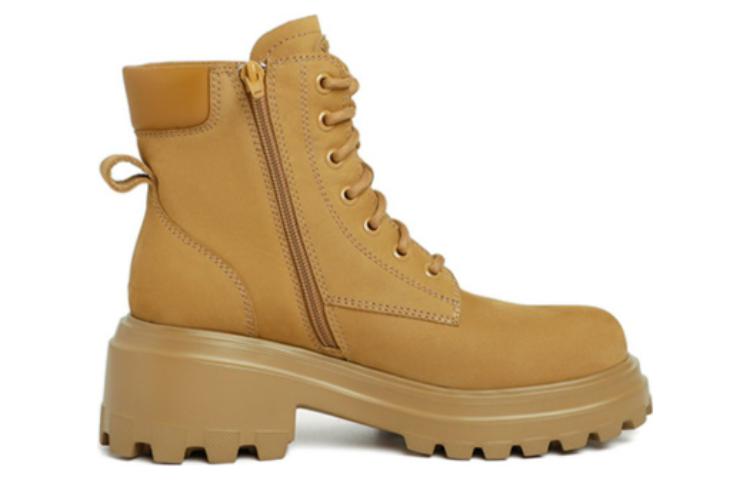 Details for (Women) Staccato Leather Street Fashion Utility Thick Sole Short Boots 'Green Khaki' M8902DD2