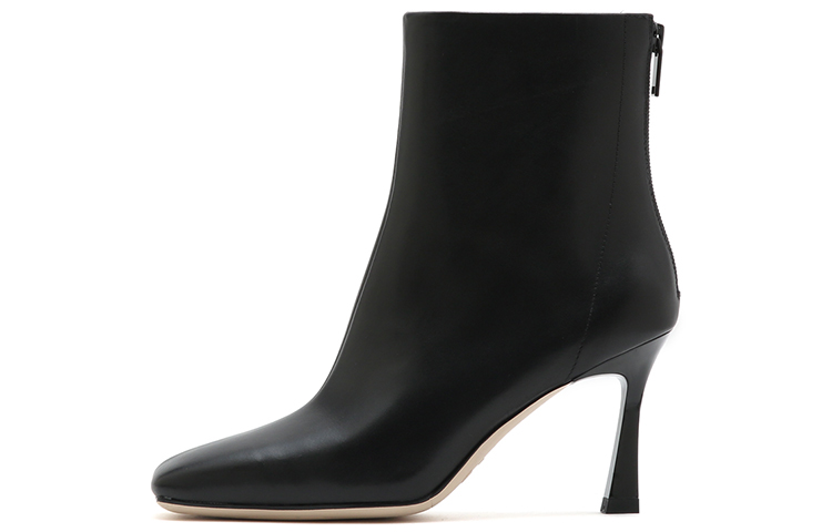 Details for (W) スタッカートレザー ジップアンクルブーツ (クリーム) 9VP19DD2