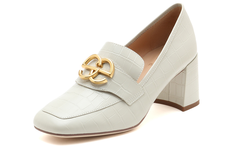 Lookbook (W) Staccato Loafer Tumit Tinggi 'Beige dengan Gesper Logam' SZPEBW03DD1CA1