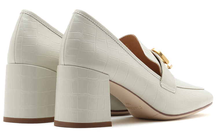 Shop (W) Staccato Loafer Tumit Tinggi 'Beige dengan Gesper Logam' SZPEBW03DD1CA1
