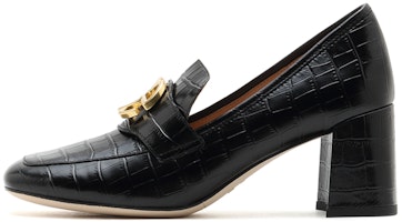 (Women) Staccato Loafer High Heels 'Cream Square Toe with Metal Buckle - Black' SZPEBW03DU1CA1 (Women) Staccato Loafer High Heels 'Cream Square Toe with Metal Buckle - Black' SZPEBW03DU1CA1