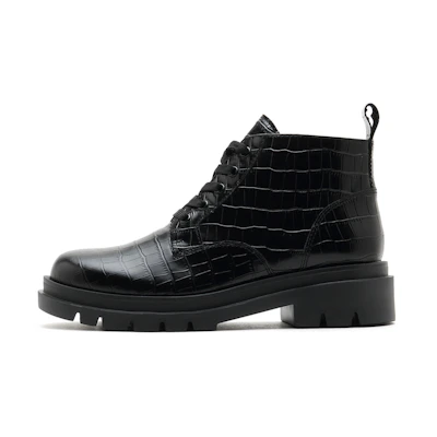 (W) Staccato Low-Top Casual Martin Boots 'Black British Style'