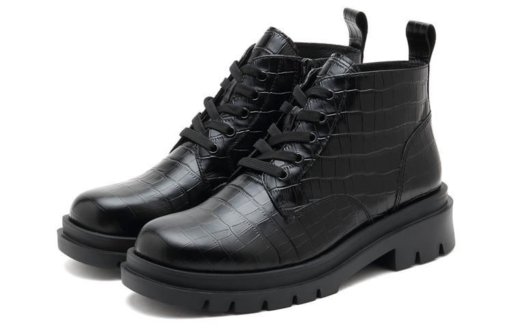 (W) Staccato Low-Top Casual Martin Boots 'Black British Style' 圖 3