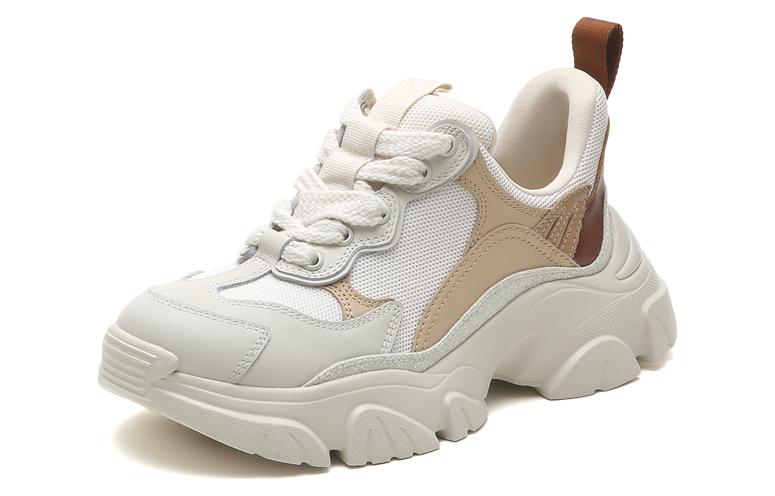 Order (W) スタッカート 厚底レザースニーカー (快適・通気性) EDW16CM2