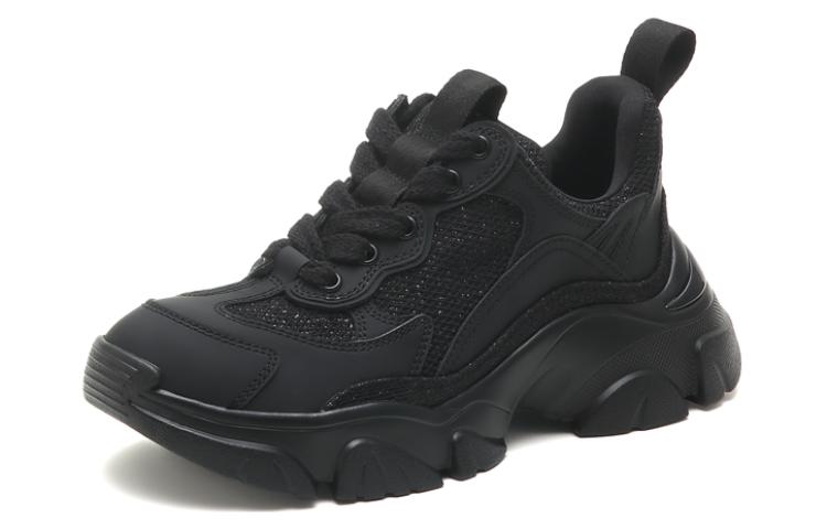 Shop (W) スタッカート 厚底レザースニーカー (快適・通気性) EDW16CM2