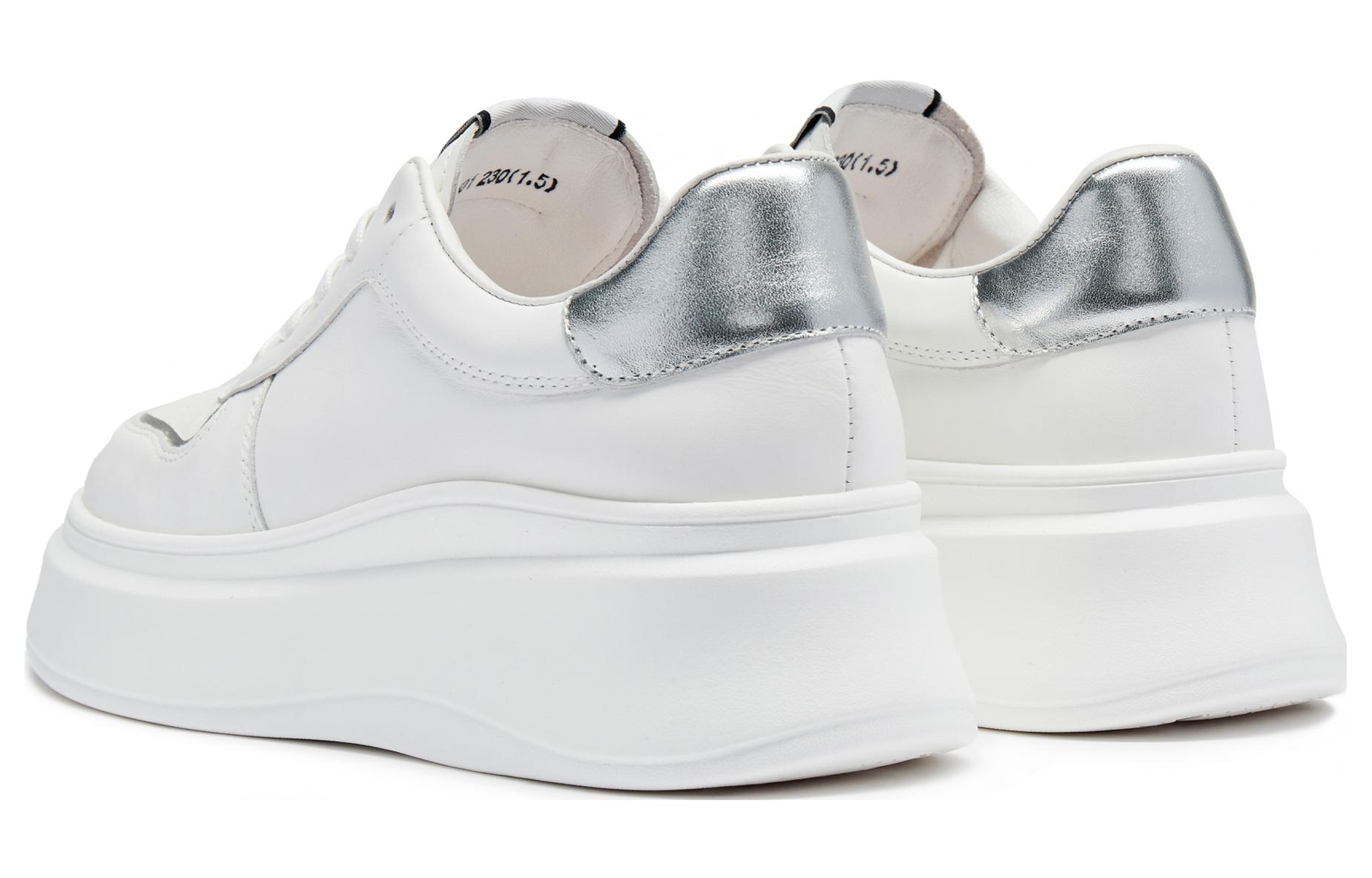 Shop (W) 스타카토 크림 화이트 플랫폼 스니커즈 (Staccato Cream White Platform Sneakers) Y2601CM3
