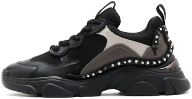 (Women) Staccato Low Top Retro Dad Shoes 'Black Grey' SZPEAT14DU1CM1 (Women) Staccato Low Top Retro Dad Shoes 'Black Grey' SZPEAT14DU1CM1