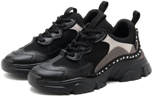 (Women) Staccato Low Top Retro Dad Shoes 'Black Grey' SZPEAT14DU1CM1 Lookbook (Women) Staccato Low Top Retro Dad Shoes 'Black Grey' SZPEAT14DU1CM1