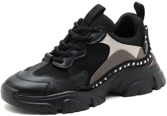 (Women) Staccato Low Top Retro Dad Shoes 'Black Grey' SZPEAT14DU1CM1 Purchase (Women) Staccato Low Top Retro Dad Shoes 'Black Grey' SZPEAT14DU1CM1
