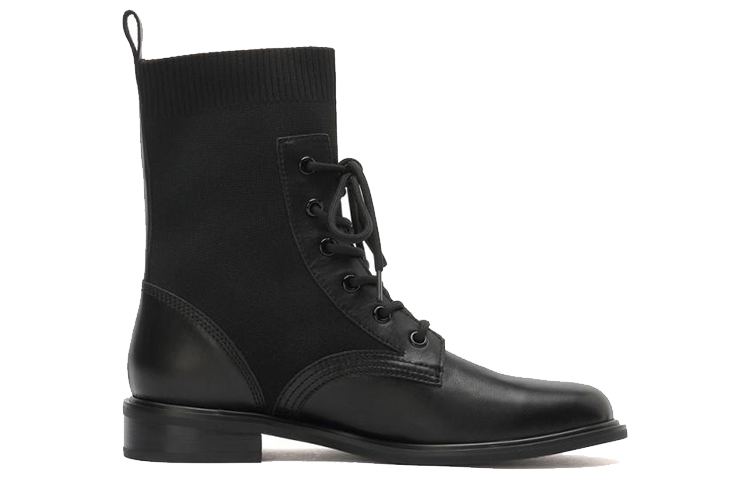 Order (W) 스타카토 마틴 부츠 (블랙 벨벳) SZPEAJ04RU1DZ0