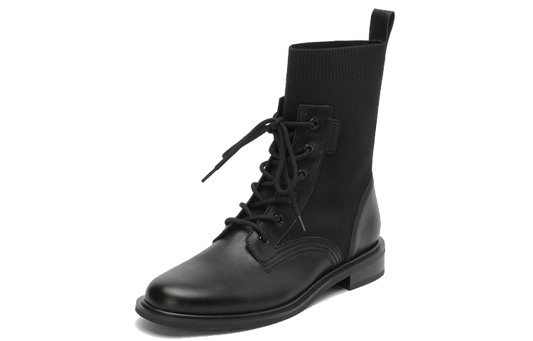 Lookbook (W) 스타카토 마틴 부츠 (블랙 벨벳) SZPEAJ04RU1DZ0