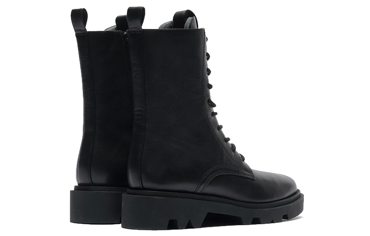 Shop 思加图 Staccato Ins 英倫風系帶馬丁靴 女款 黑 加絨