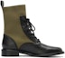 Order (W) Staccato Martin Boots 'Gaya British Hijau Elastik' SZPEAJ04DN1DZ0