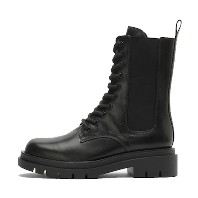 (W) Staccato Martin Boots 'British Style Slim Black'